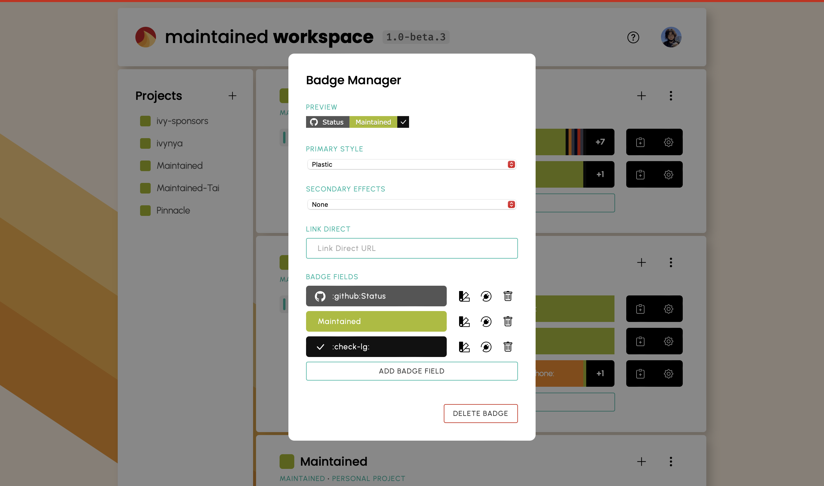 Maintained dashboard